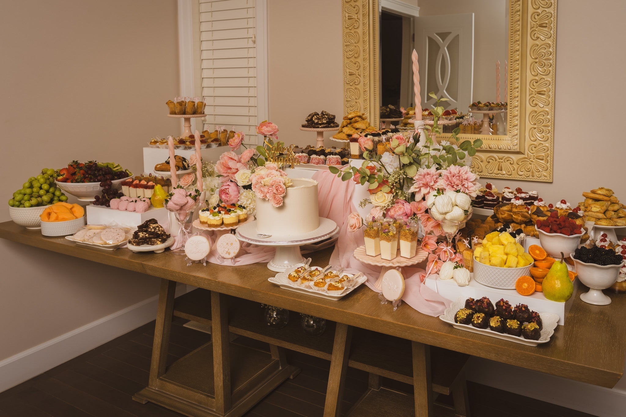 Creative Buffet Layouts Using a Premium Acrylic Riser Set - Plinths New York