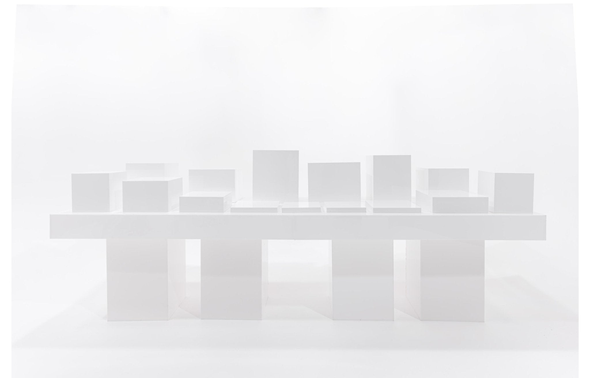 White Acrylic Risers