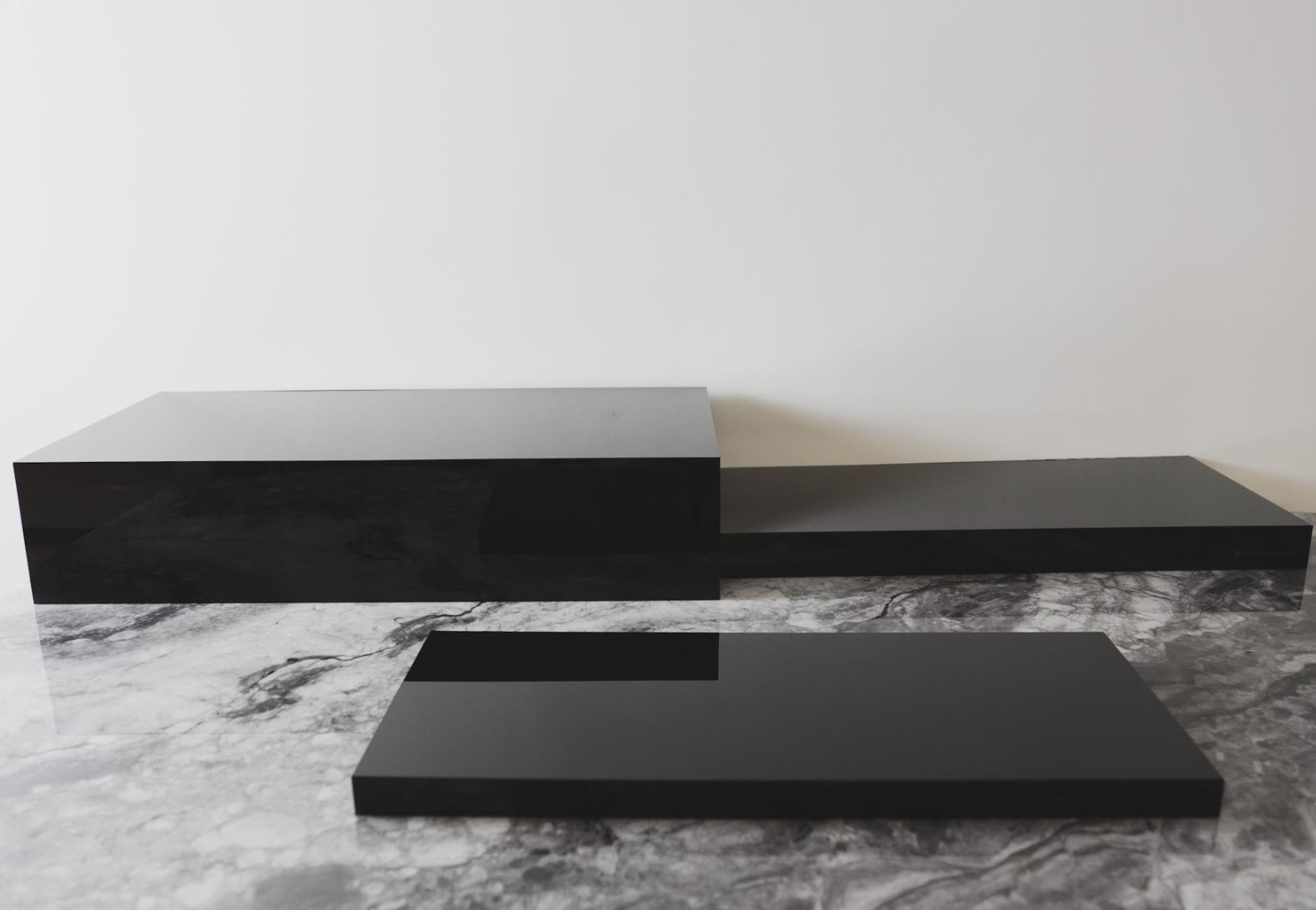 Graze Grid Trio - Noir - Plinths New York