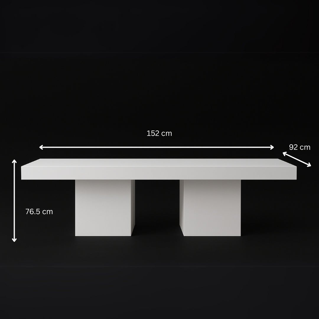 Modular Acrylic Table Set – 3 Piece White Edition - Plinths New York