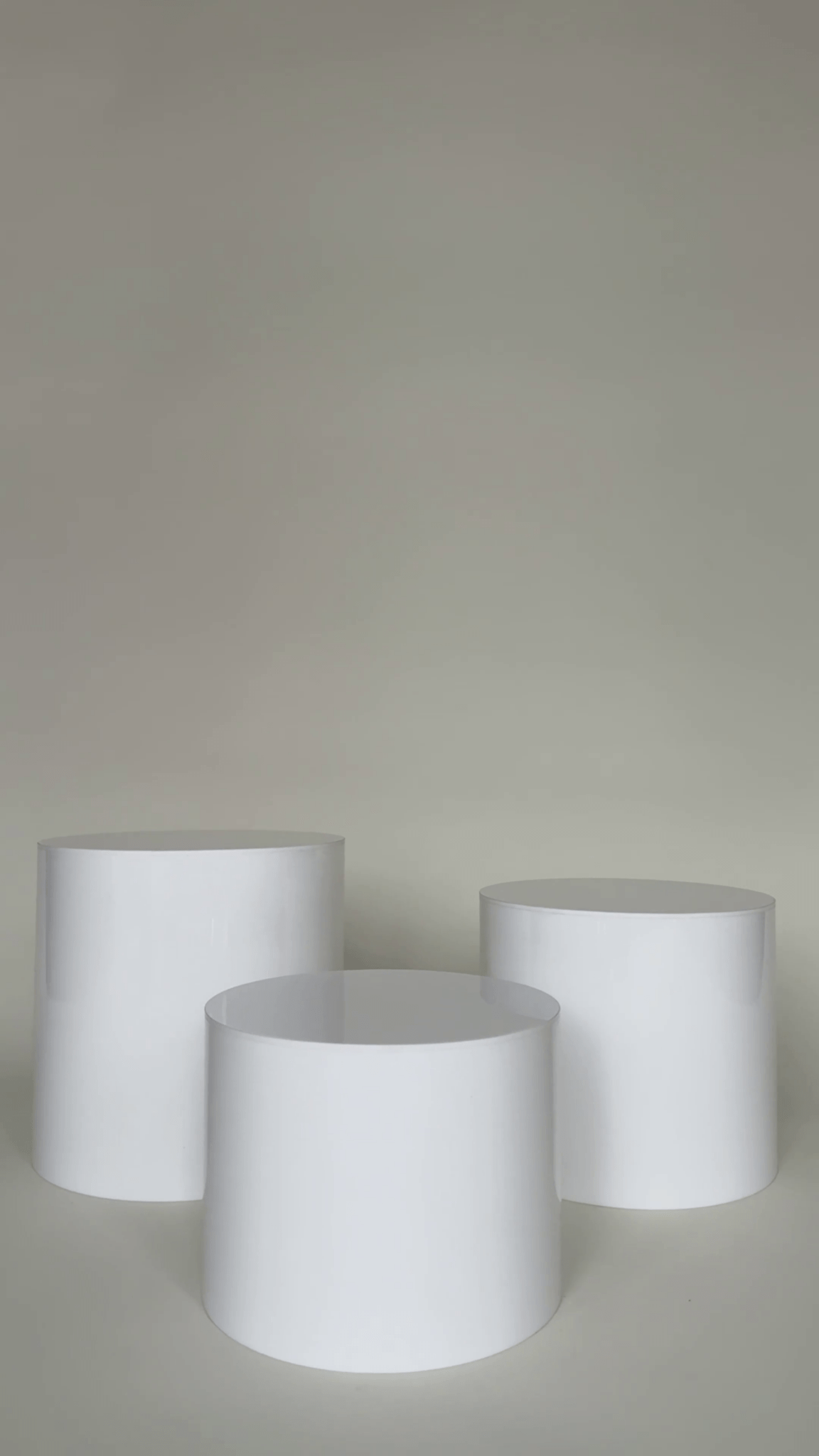 Round Trio - Tall Wide - 3 Piece Set - Plinths New York