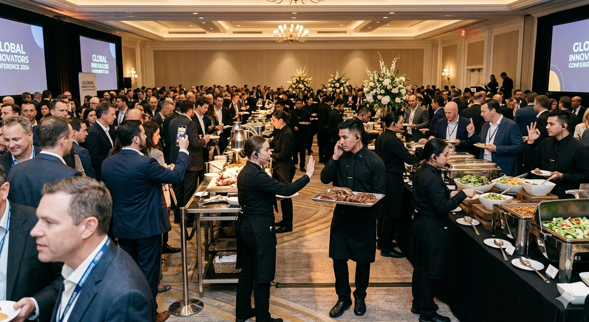 Corporate Gala Buffet Display Setup Guide | Plinths New York