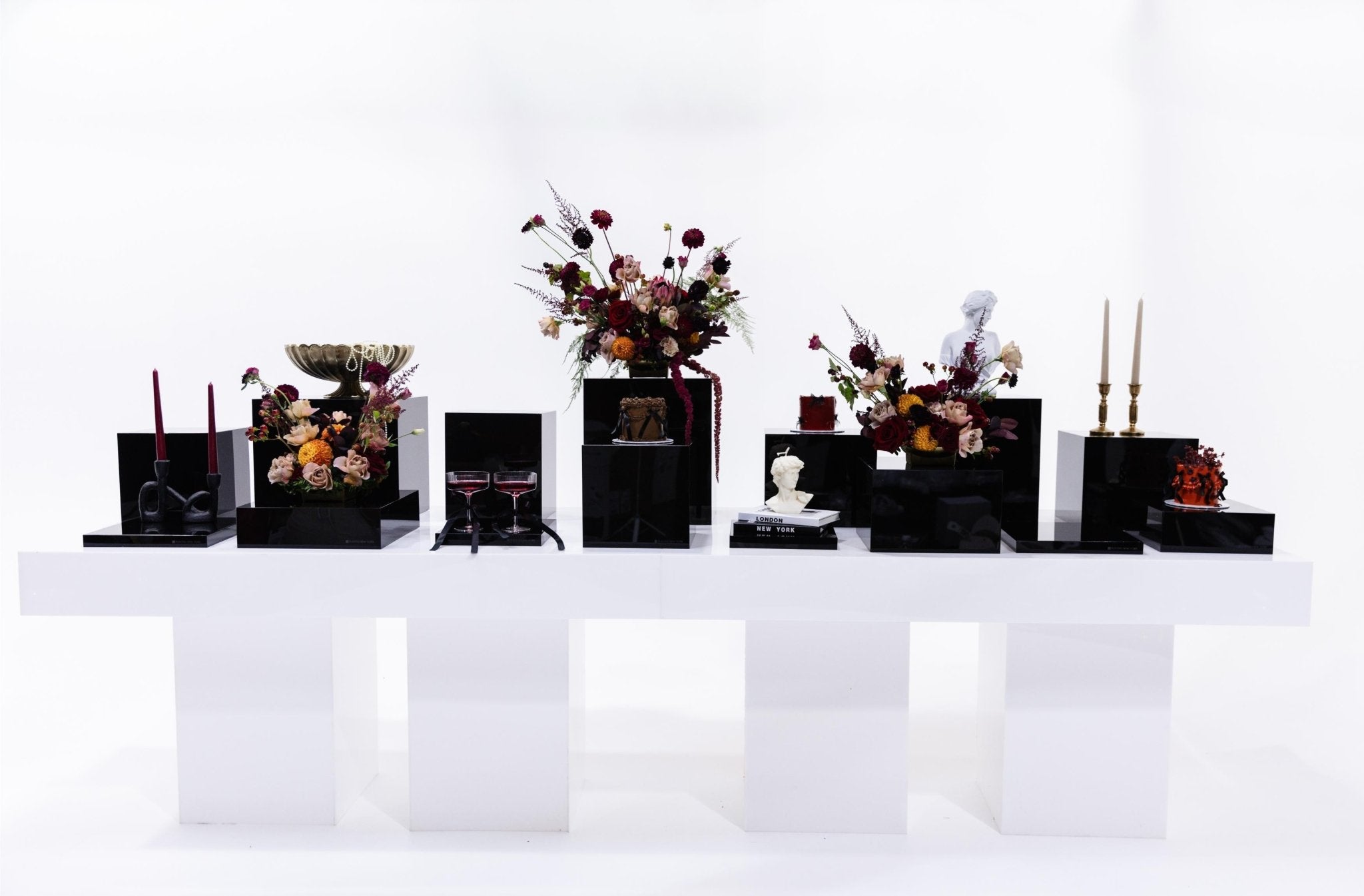 The Black Range - 15 Piece Set: The Ultimate Display Solution - Plinths New York