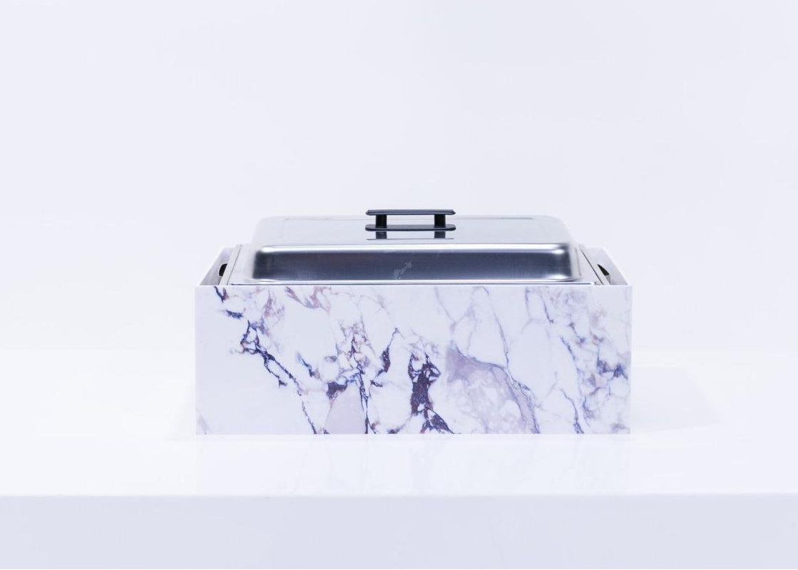 SleekServe — Magnetic Chafing Dish Guards, 5-Piece Set — detail view — Plinths New York