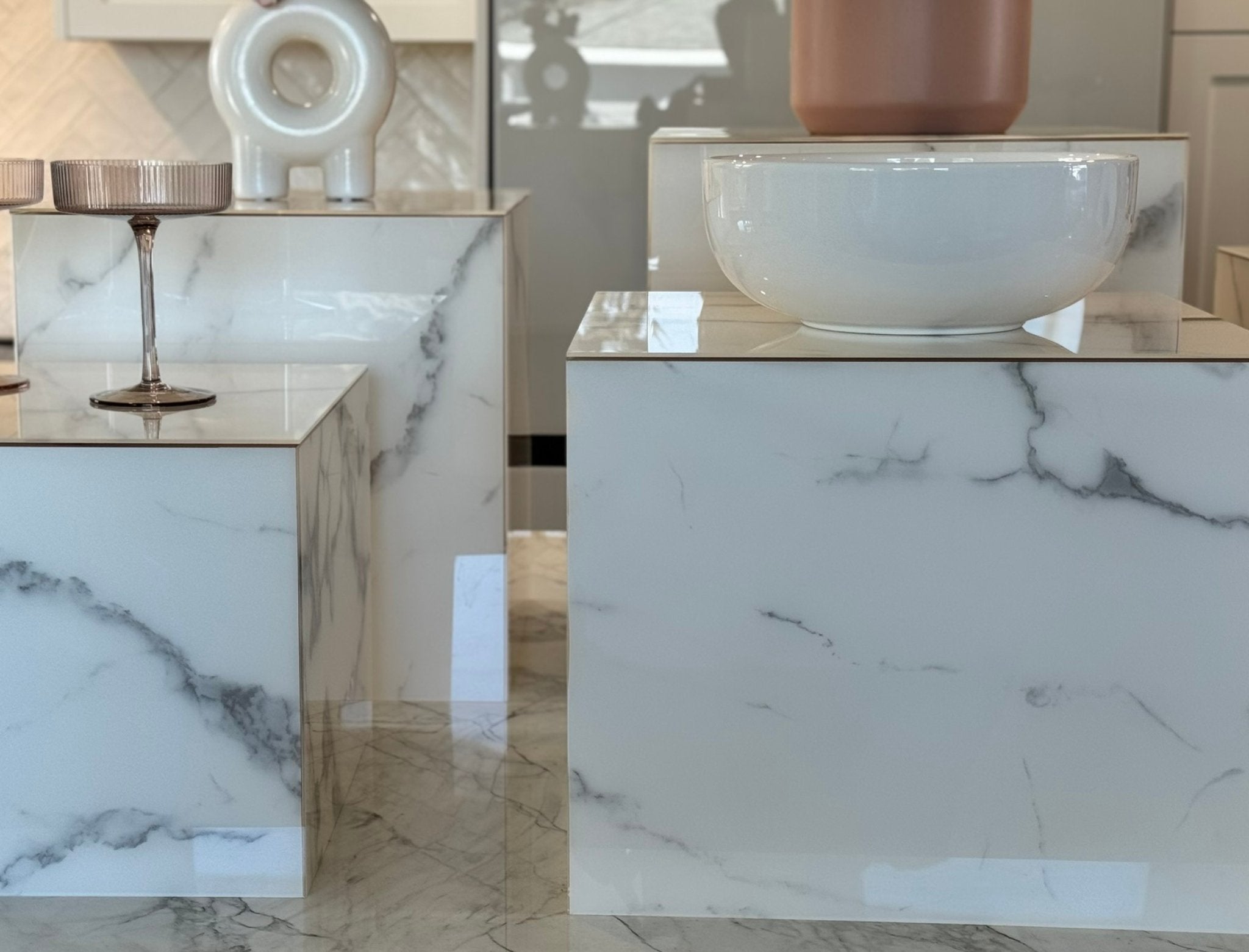 Luxe Marble Line - Sky High Trio - Plinths New York